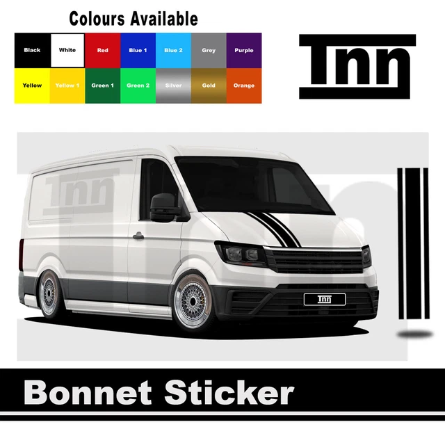 Stickers For VW Volkswagen Caddy Side Stripe SWB Bonnet Vinyl Camper Van DUB - Foto 12