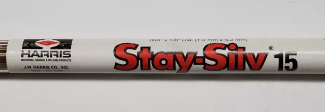 Harris Stay Silv 15% Silver Brazing Alloy Rods HVAC Grade Qty. (6 Rods)