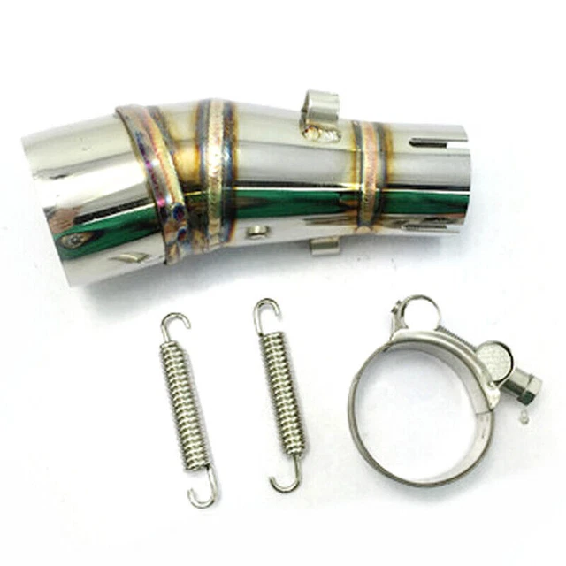 Muffler Mid Motorcycle Exhaust Pipe Link Stainless Steel Section Adapter Tool