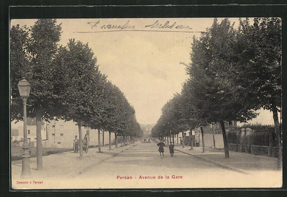 CPA Persan, Avenue de la Gare 1916