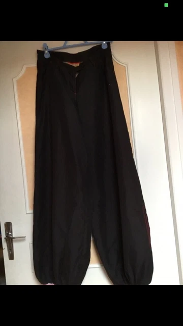 PANTALON SAROUEL NOIR Et Rouge Kanabeach Taille 38 EUR 8 00
