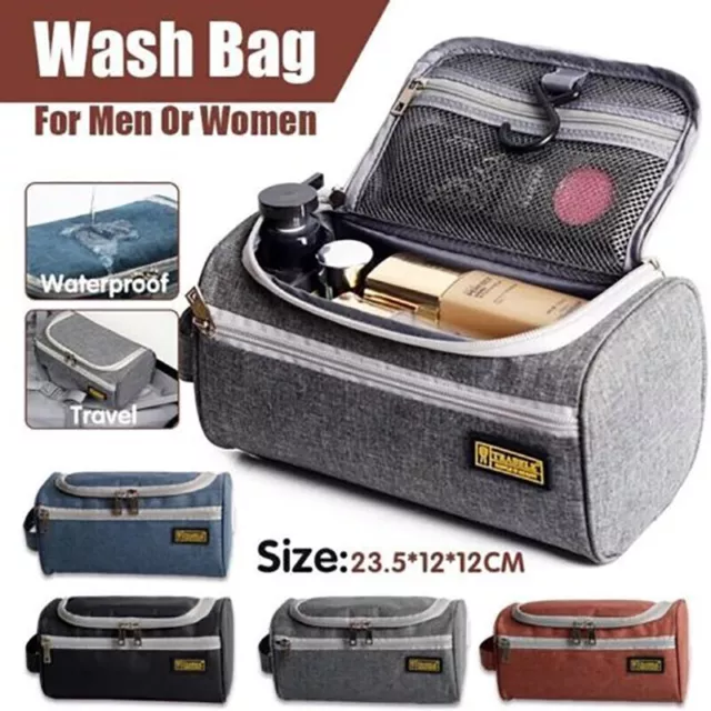 Large Capacity Men Travel Toiletry Kit Wash Bag Waterproof Cosmetic Bags Holder