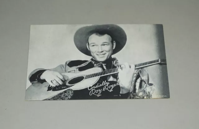 CIRCA 1940S - 1950S Cordially Roy Rogers Cowboy Western Exhibit Card ...
