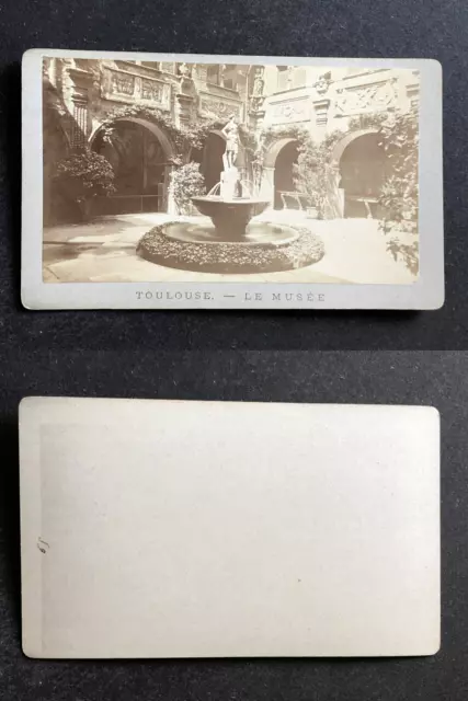 France, Toulouse, le musée, circa 1870 vintage cdv albumen print -  CDV, tirag