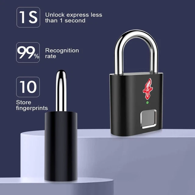 de tiroir électronique Serrure d'empreinte digitale Cadenas TSA Rechargeable