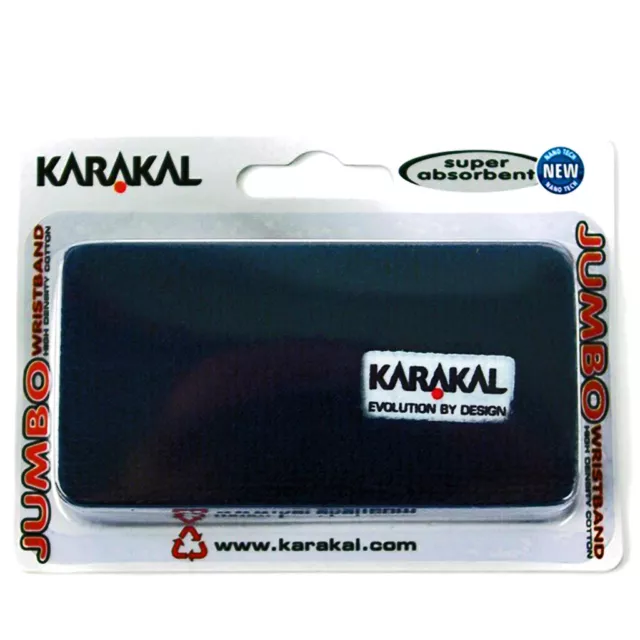 Karakal Super Absorbent Sweatband Jumbo Wristband - Navy