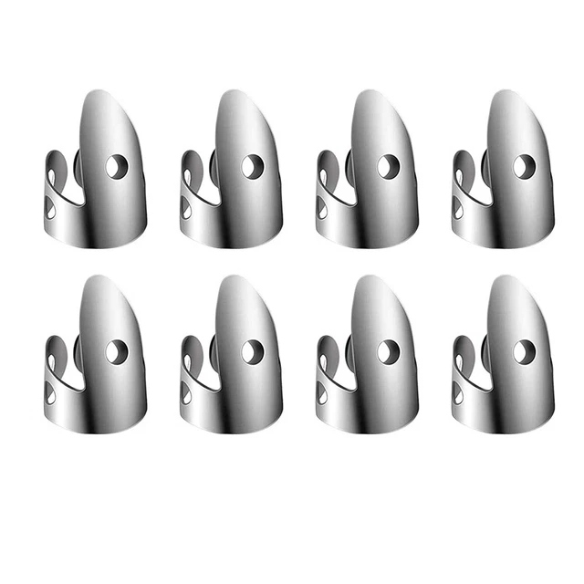 Adjustable Finger Thumb Picks Set Includes 8Pcs Stainless Steel Finger Pick Z5D8 2