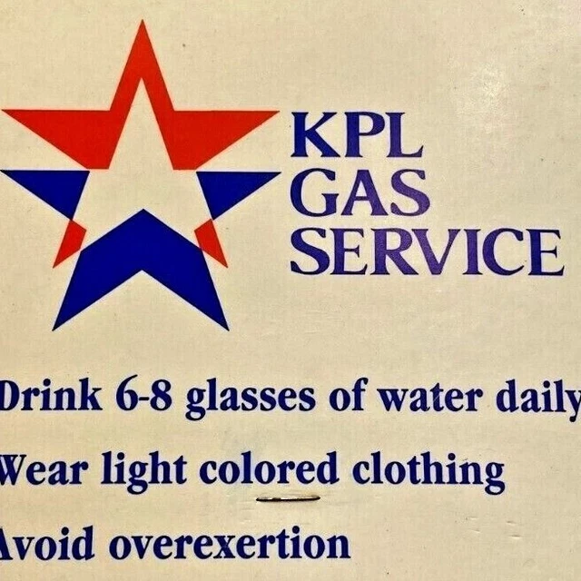 1980s KPL Gas Service Kansas Electric Company Government Promotional Paper Fan