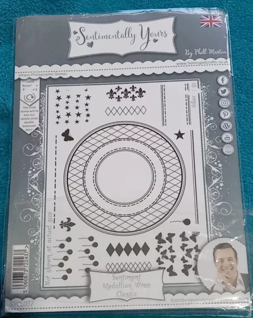 Sentiment Medallion Wrap Classic - Phill Martin - Sentimentally Yours -18 Stamps
