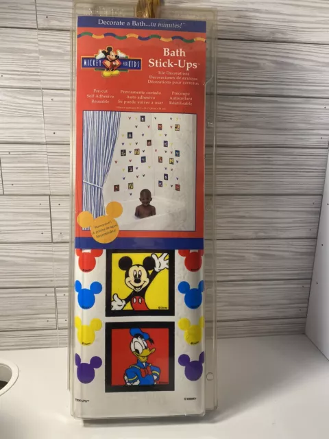Press Prints Disney Mickey For Kids Bath Stick-Ups Tile Self Adhesive Reusable
