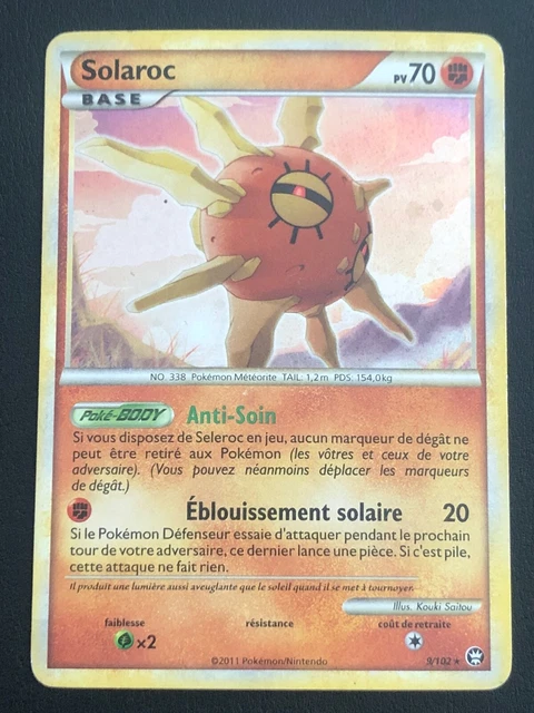 Pokemon Cards Fr Hs Triumph - Solaroc 9/102 Holo - Tbe