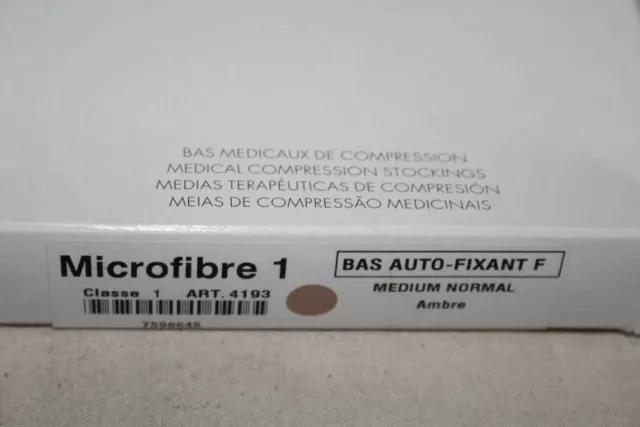 Bas auto Fixant Contention Microfibre SIGVARIS Ambre Medium Normal Classe 1 2