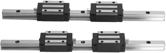 2Pcs Linear Rail, Bearings HG15-300mm Cast Iron Linear Guide Rail