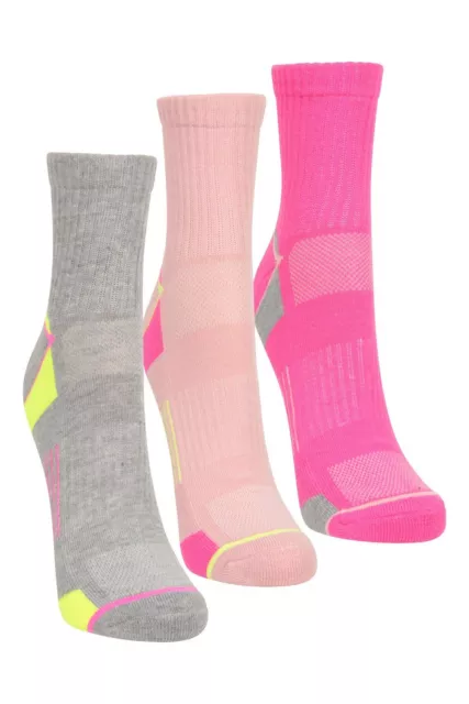 Mountain Warehouse IsoCool Women's Sports Socks Ladies Quarter Sock Pack of 3