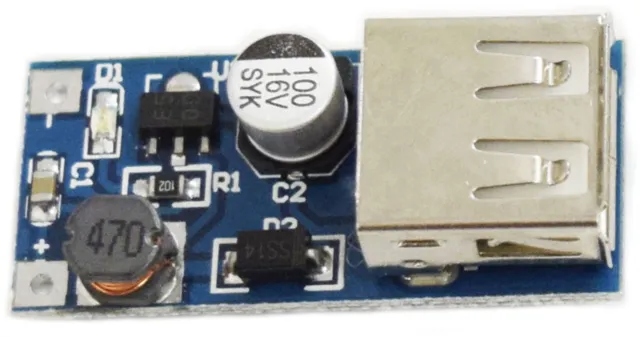 Modulo alimentatore USB 5V DC Boost Step up DC-DC 0,9V-5V E50P 3
