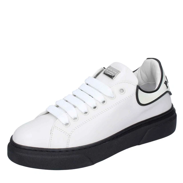 chaussures femme PHILIPP PLEIN 36 EU baskets blanc cuir DG999