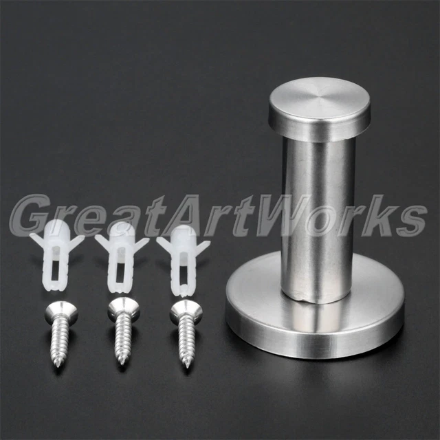 Wall Mounted Steel Hooks Coat Hat Clothes Robe Hanger Holder Rack Hook Door Hook