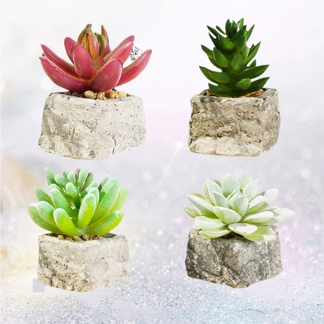 Fiore Artificiale Garofano In Vaso - Decorazione Casa, Ufficio, 30x7.5x15 Cm, Viola - Foto 10