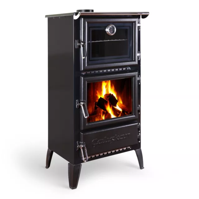 Upright Gourmet Wood Fired Stove with Oven / Pizza Oven