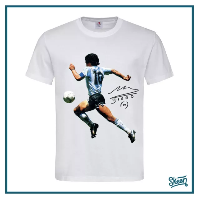 T-shirt Maglia Maglietta Personalizzata Maradona Diego Celebrativa Napoli D10S