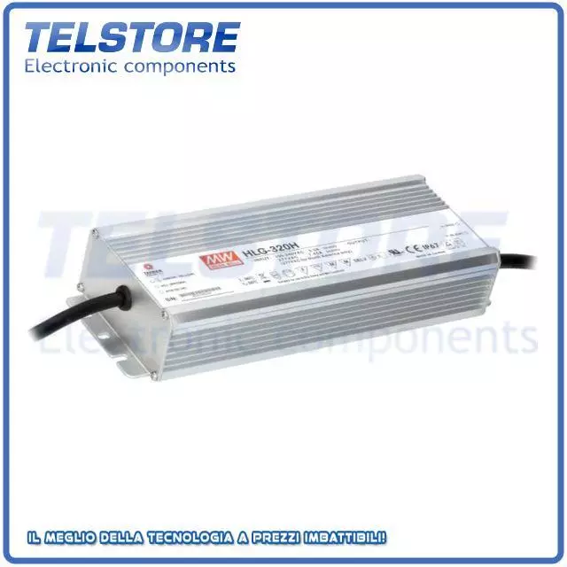 1pcs HLG-320H-36 Alimentatore switching per diodi LED 320,4W 36VDC 8,9A IP67  .