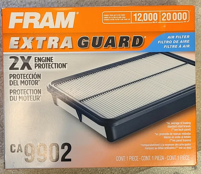 NEW FRAM EXTRA Guard Air Filter, CA9902 2X Engine Protection Car 10.00
