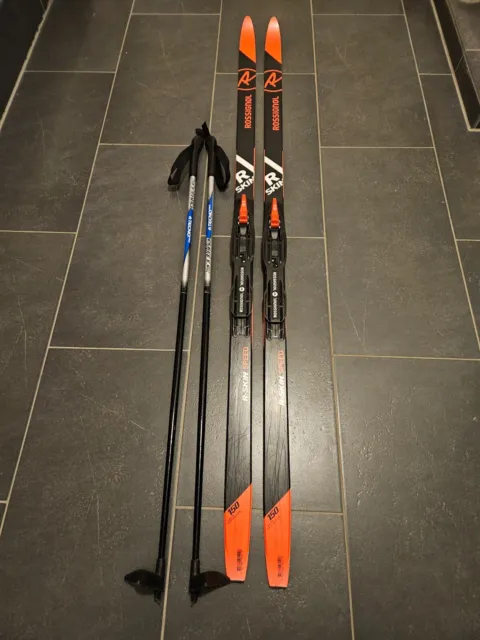 Langlaufski Rossignol Speed R-Ski 150 cm + Stöcke - fast neu