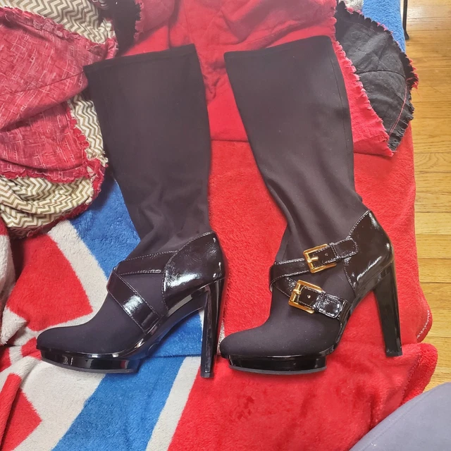 michael kors black knee high boots