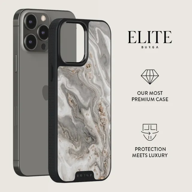 BURGA Snowstorm Grey Marble Elite Apple iPhone 14 Pro Max Case - 59.95