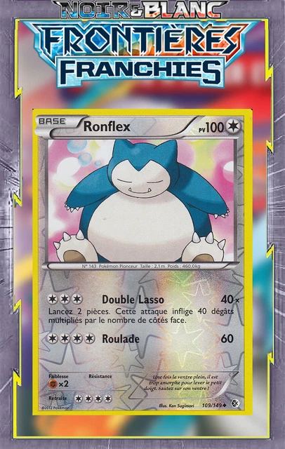 Ronflex Reverse - NB07:Frontiers Franchises - 109/149 - French Pokemon Card