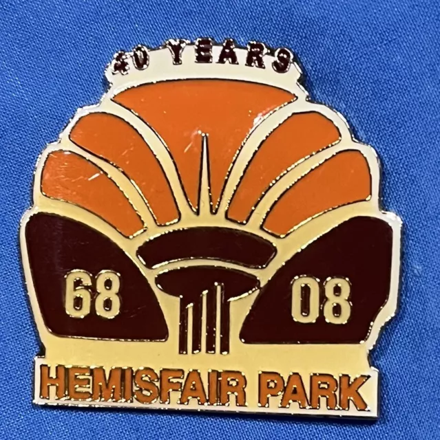 Vintage San Antonio Hemisphere 40th Anniversary 2008 Hat Lapel Vest Pin