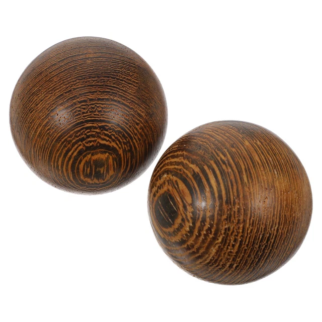 Muscle Stretch Balls Baoding Massage Training Wooden Hand Fitness Massager
