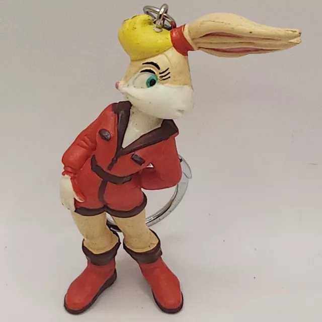 Vintage Looney Tunes Lola Bunny Keychain Figure Keyring 1998 WARNER BROS