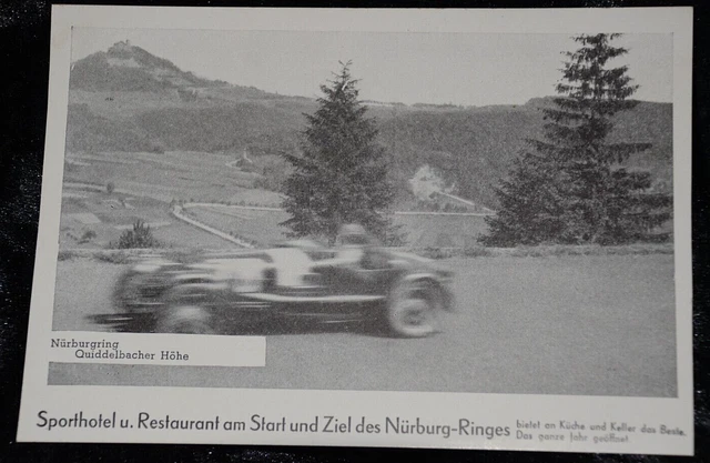 60898 Ak Auto Course Moto Nürburgring Quiddelbacher Hauteur Sporthotel Restauran