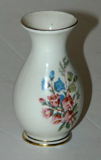 kleine Vase / kleines Väschen - florales Dekor