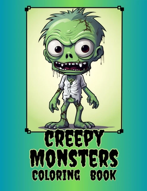 LIBRO DI MOSTRI DA COLORARE - ZOMBIE - 41 pagine - 2023