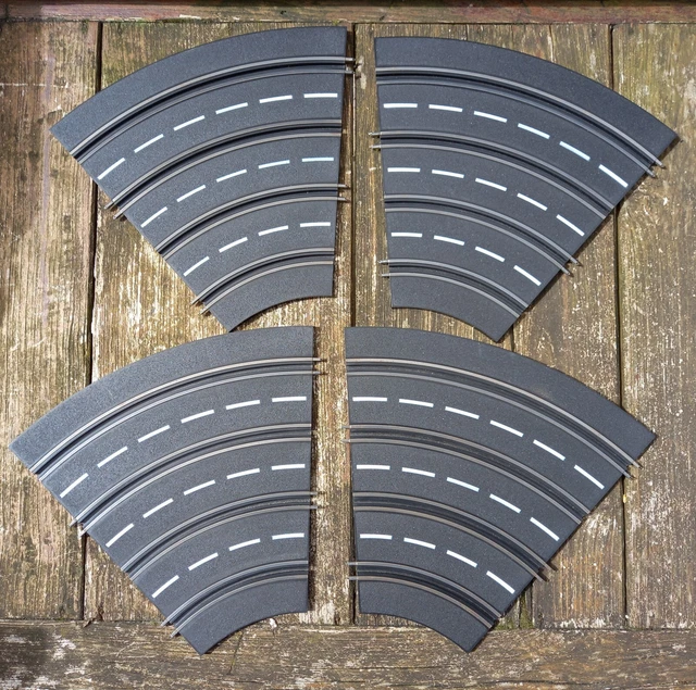 4 rails courbes 4 pistes pour circuit voitures électrique JOUEF/ARTIN/SPEEDTRAX