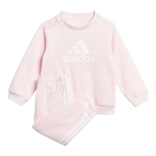 Tuta Adidas Bambina Completo Bimba Felpa e Pantaloni Tutina Neonata Rosa Bianco