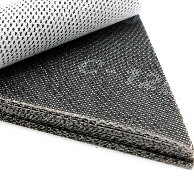 KREATOR 5 Pezzi G240 3x285mm Carta Abrasiva Triangolare KREATOR - 5 Pezzi Grana 240 Per Levigatura Precisione Carta Vetrata Per Levigatrici - 10