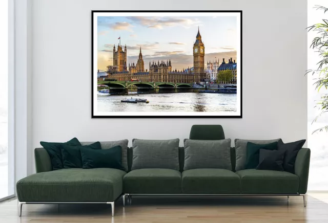 Big Ben Tower Westminster London Print Premium Poster High Quality choose sizes