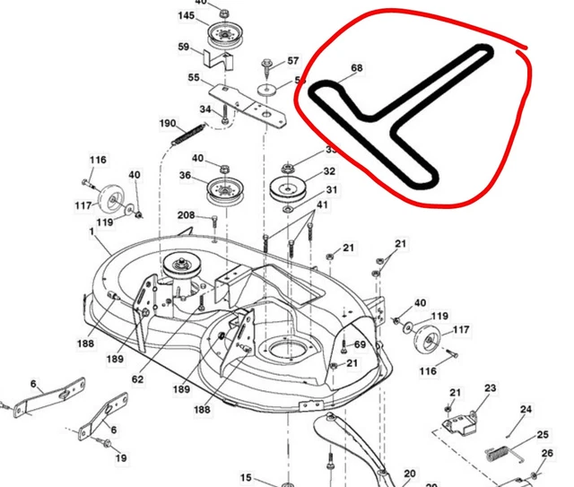 RALLY 38″ 97cm Blade Drive Belt – Replaces REB12597, REN12597, LZ11597 – PIX