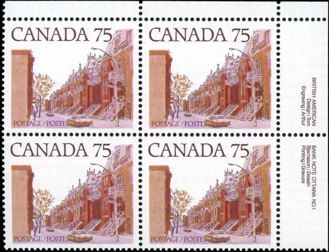 Canada Mint NH VF 75c Scott #724 1978 Block of 4 Stamps