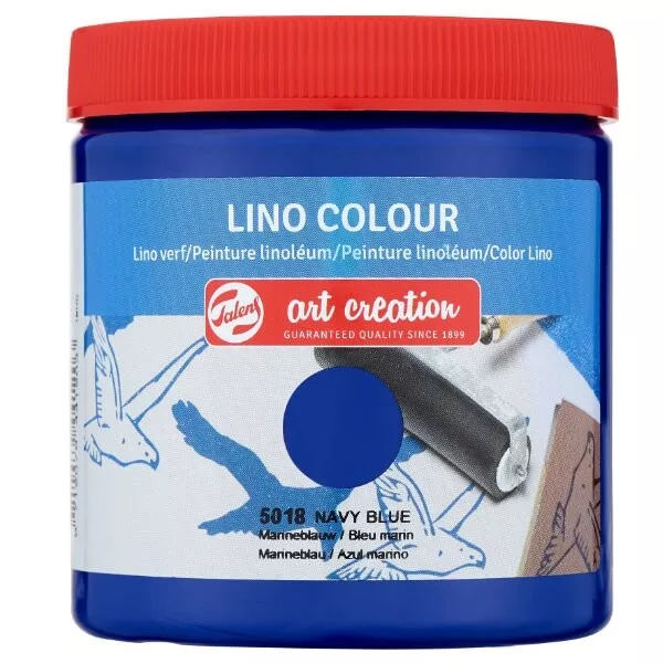 (35,80€/L) Linoleumfarbe Art Creation 5018 Marineblau Talens 250 ml Dose
