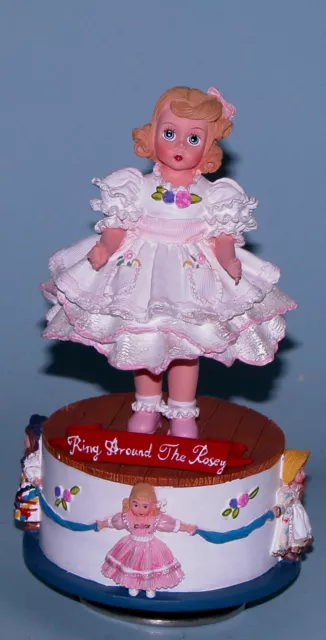 Madame Alexander resin doll "Ring Around the Rosy" #90480 music box rotates