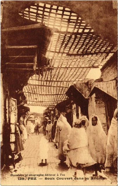 CPA AK MAROC FEZ - Souk Couvert dans la MEDINA (92745)
