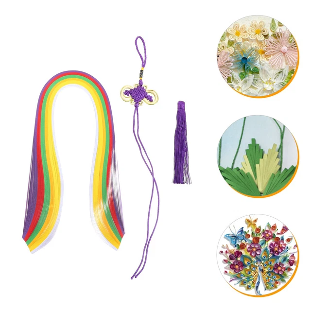 2 Juegos Chinos Hacer Nudos Materiales Kit Hecho a Mano Quilling
