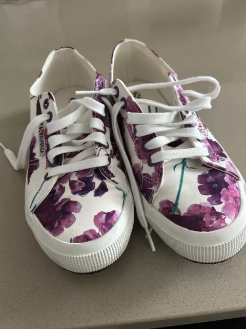 Superga Floral Shoes Sneakers Size 8