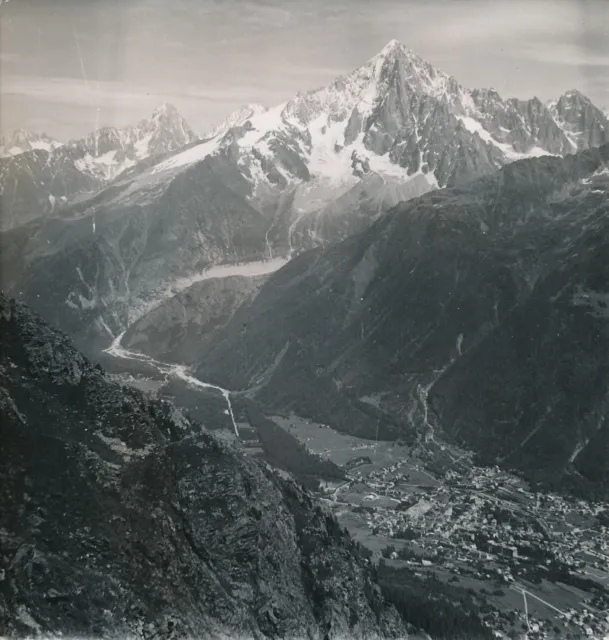 CHAMONIX c. 1950 - La Vallée Montagnes Haute-Savoie DIV 4915