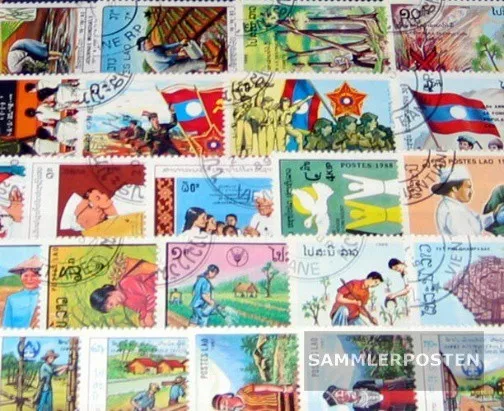 Laos 50 different special stamps