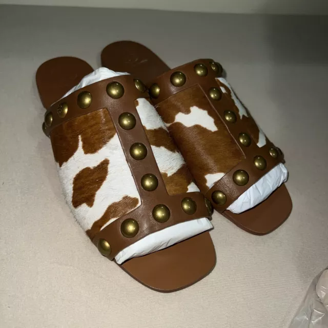 Sandals Tory Burch Blythe Calf Skin slides Size 8M